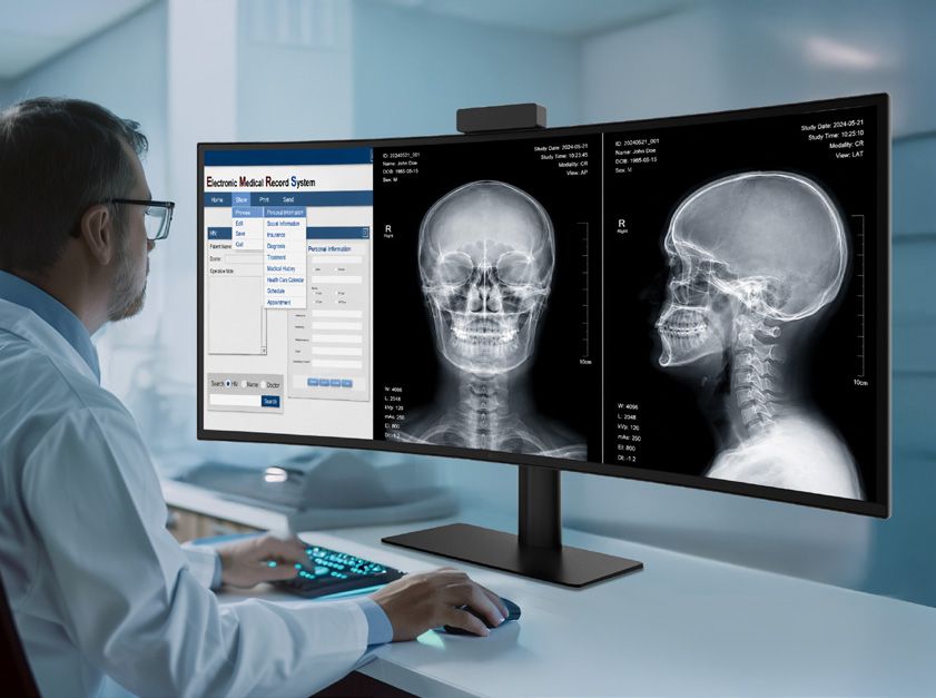 Monitor de diagnóstico médico curvo de 40 pulgadas